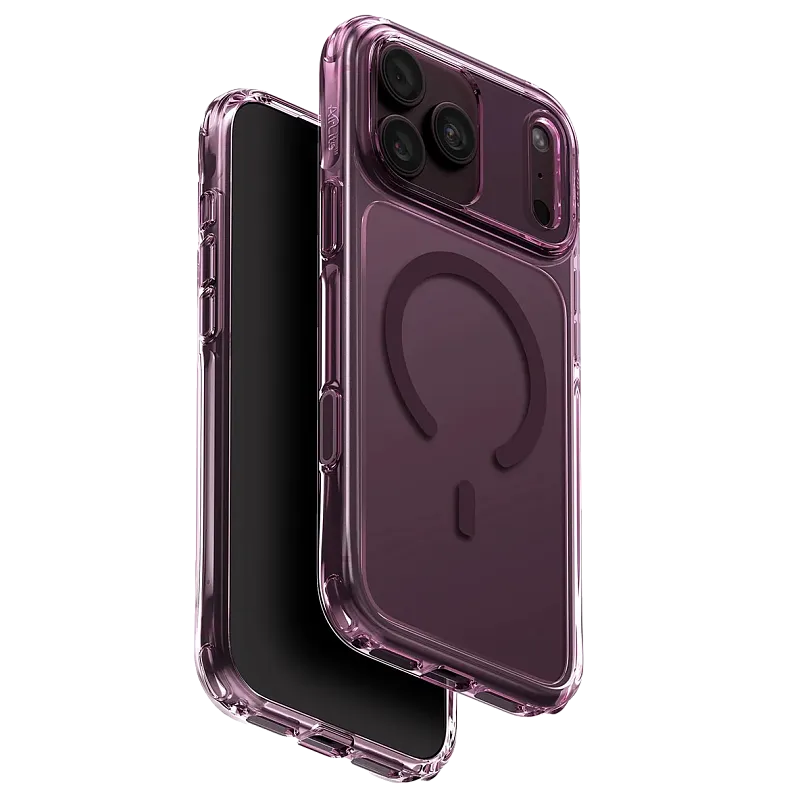Чехол Uniq LifePro Xtreme Deep Burgundy для iPhone 17 Pro/18 Pro, MagSafe, бургунди