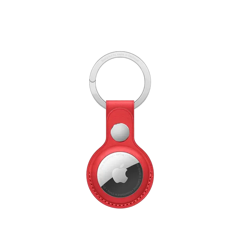 Подвеска Apple AirTag Leather Key Ring, красный