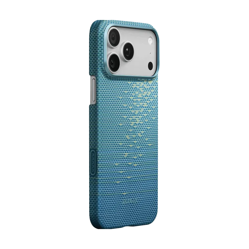 Чехол PITAKA Ultra-Slim Case для iPhone 17 Pro, ясно-голубой (Lucid Blue)