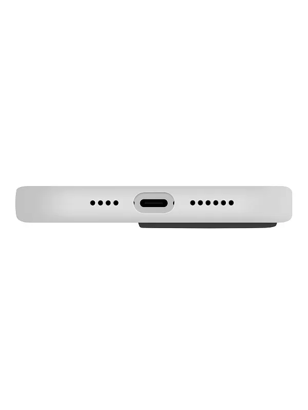 Чехол Uniq для iPhone 15 LINO Chalk Grey (Magsafe)