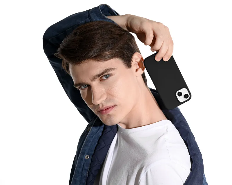 Чехол защитный uBear Touch Mag Case для  iPhone 15, MagSafe совместимый, силикон, софт-тач