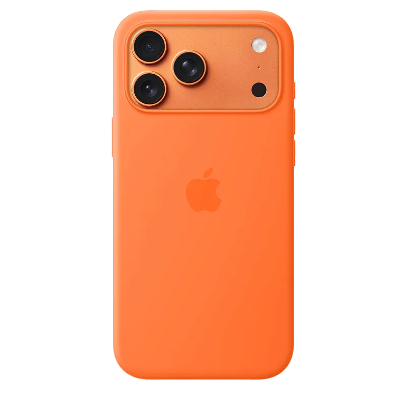 Чехол Apple для iPhone 17 Pro Max Silicone MagSafe, оранжевый