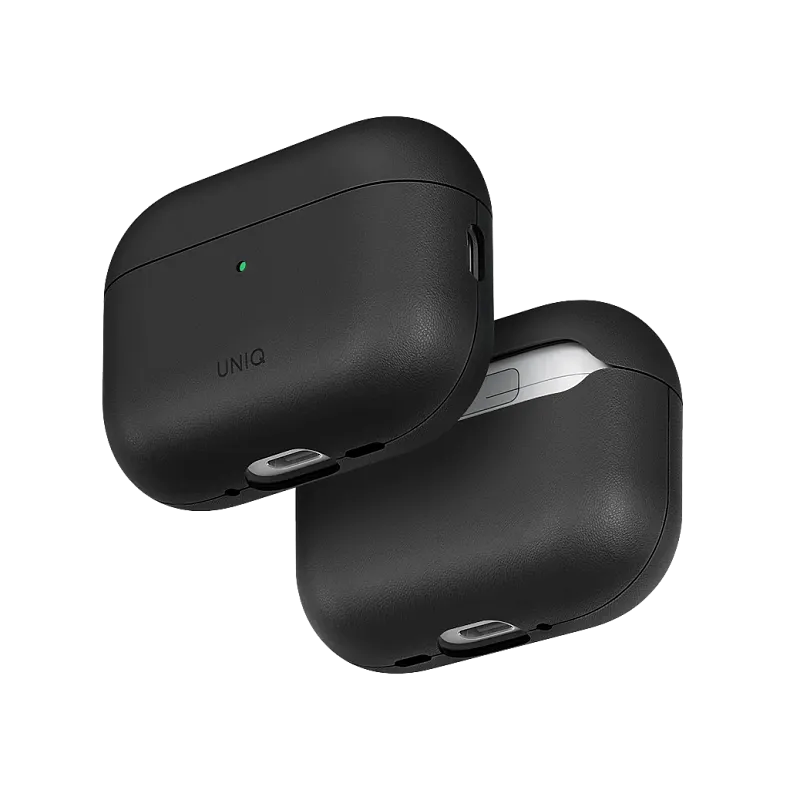 Чехол Uniq для Airpods Pro 3 Lyden Vex Leatherette Dallas Black, чёрный