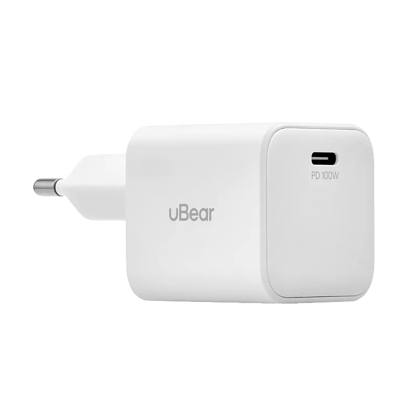 Сетевое зарядное устройство uBear uBear Ultima Pro 100W, 1 порт (USB-C),белый