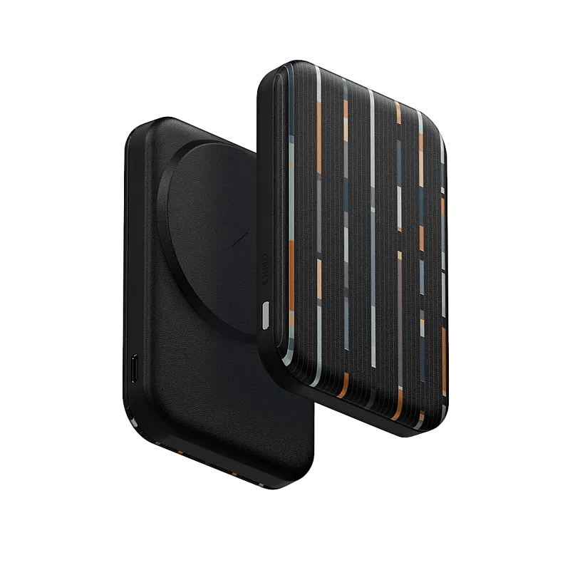 Внешний аккумулятор Uniq Lyden Lexa DE 5000W Magnetic wireless 15W USB-C PD 20W Clay, темная ночь
