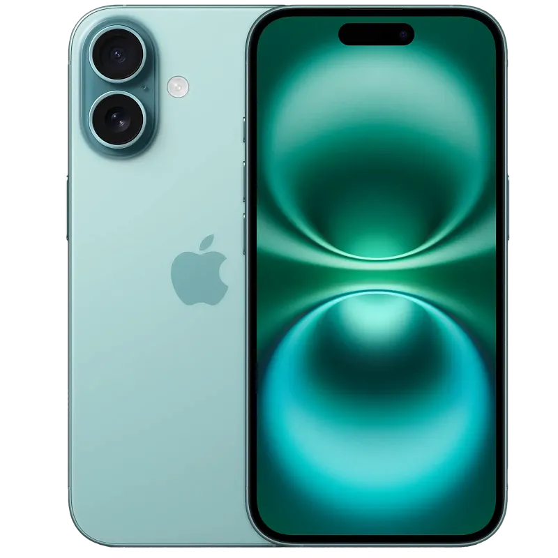 Apple iPhone 16, 128 ГБ, бирюзовый