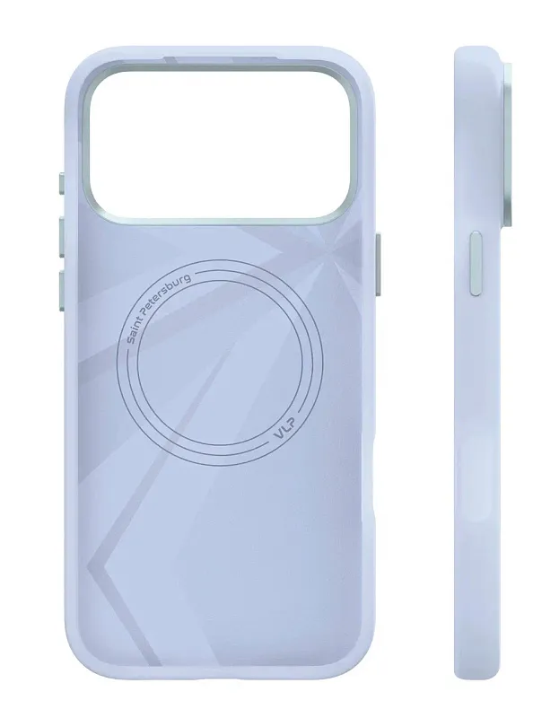 Чехол защитный VLP Aster Pro Case с MagSafe для iPhone 17 Pro Max, голубой