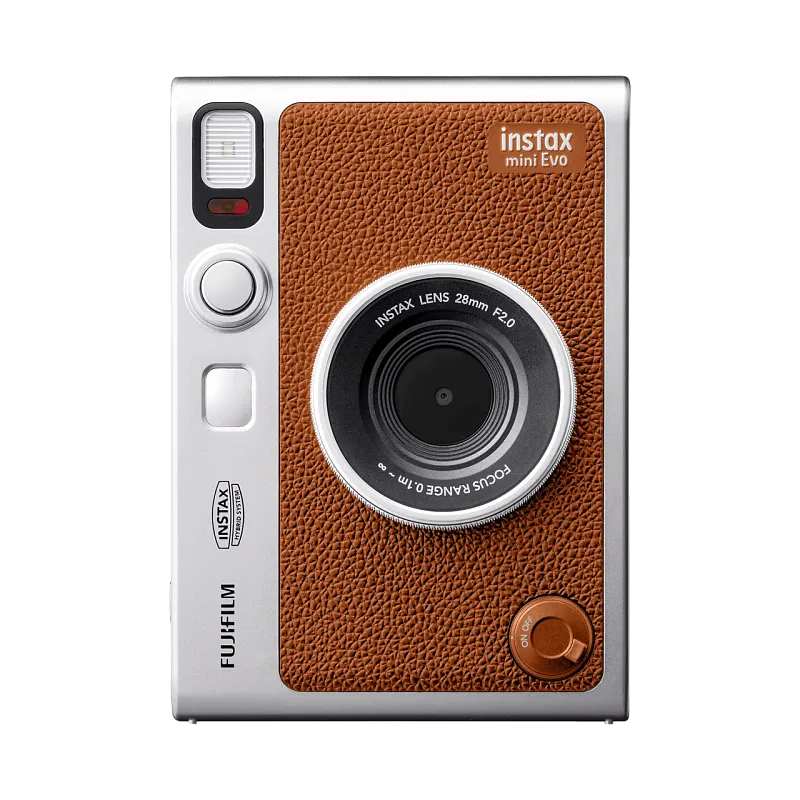 Гибридный фотоаппарат моментальной печати FUJIFILM Instax mini Evo, коричневый