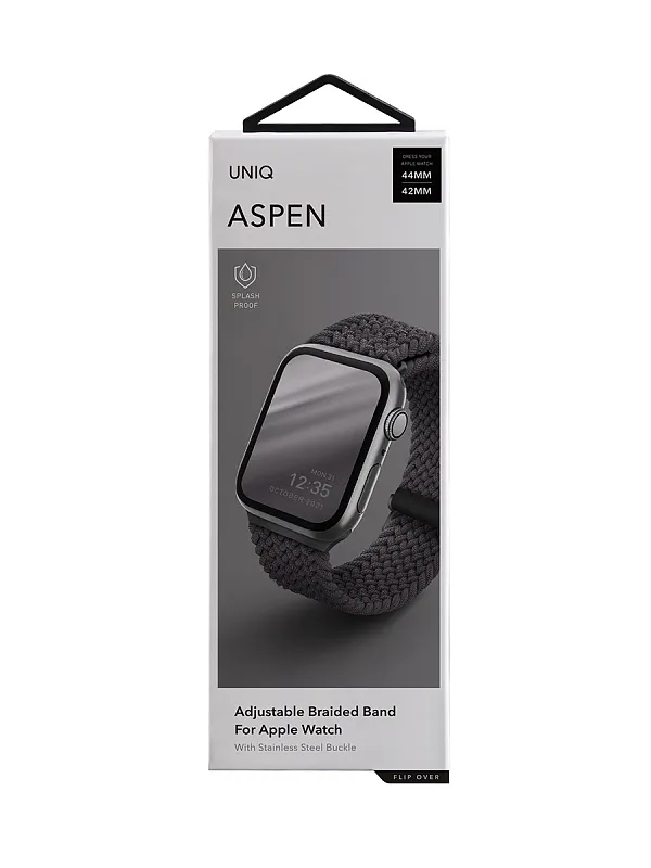 Ремешок Uniq для Apple Watch 45/44/42 mm ASPEN Strap Braided Grey