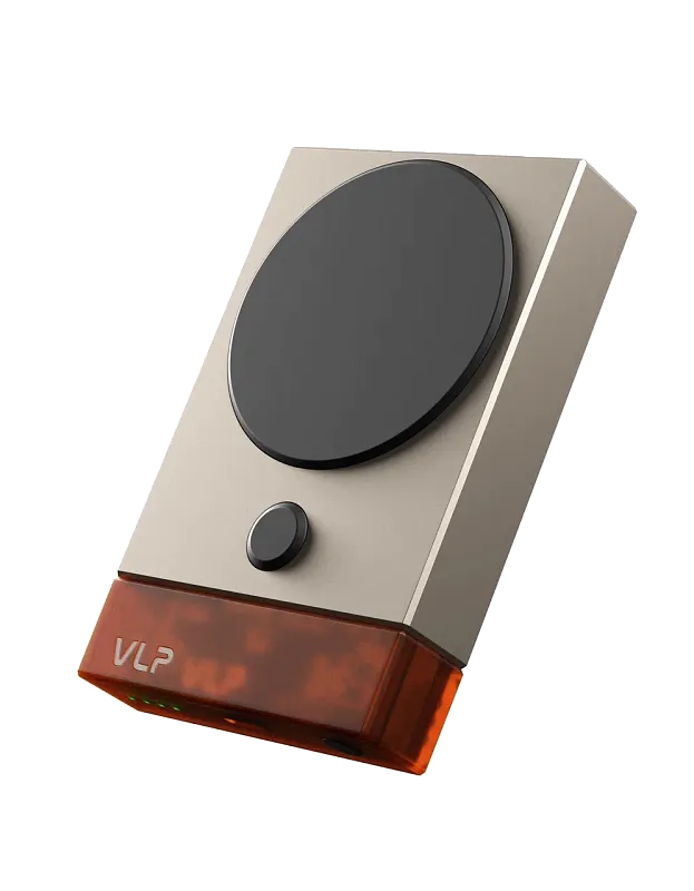 Внешний аккумулятор VLP NEO MagSafe, Qi2.2, 10000 mAh, 3A, USB-C, янтарно-серый