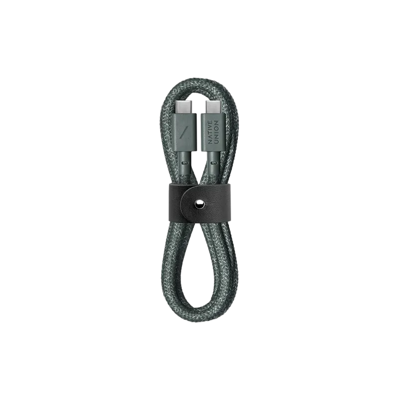 Кабель зарядный Native Union USB-C/USB-C, 60Вт, 1,2м, зелёный