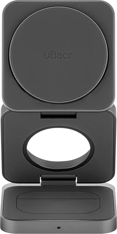 Беспроводное зарядное устройство с поддержкой MagSafe, uBear Balance Ultra, «серый космос»