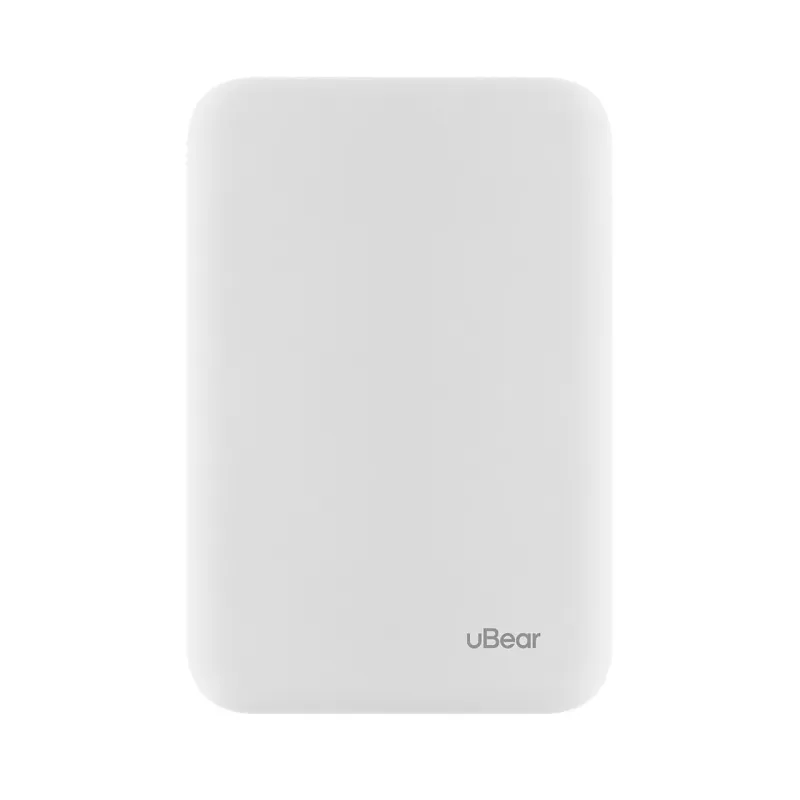 Внешний аккумулятор uBear Flow MagSafe, PD, 5 000 мАч, белый