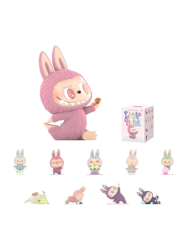 Игрушка Labubu The Monsters Figures Lazy Yoga