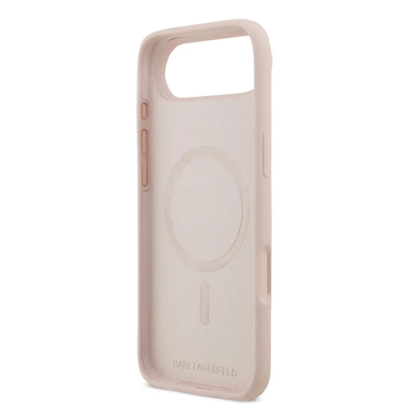 Чехол Lagerfeld для iPhone Air Liquid Silicone NFT Karl & Choupette Hard, розовый