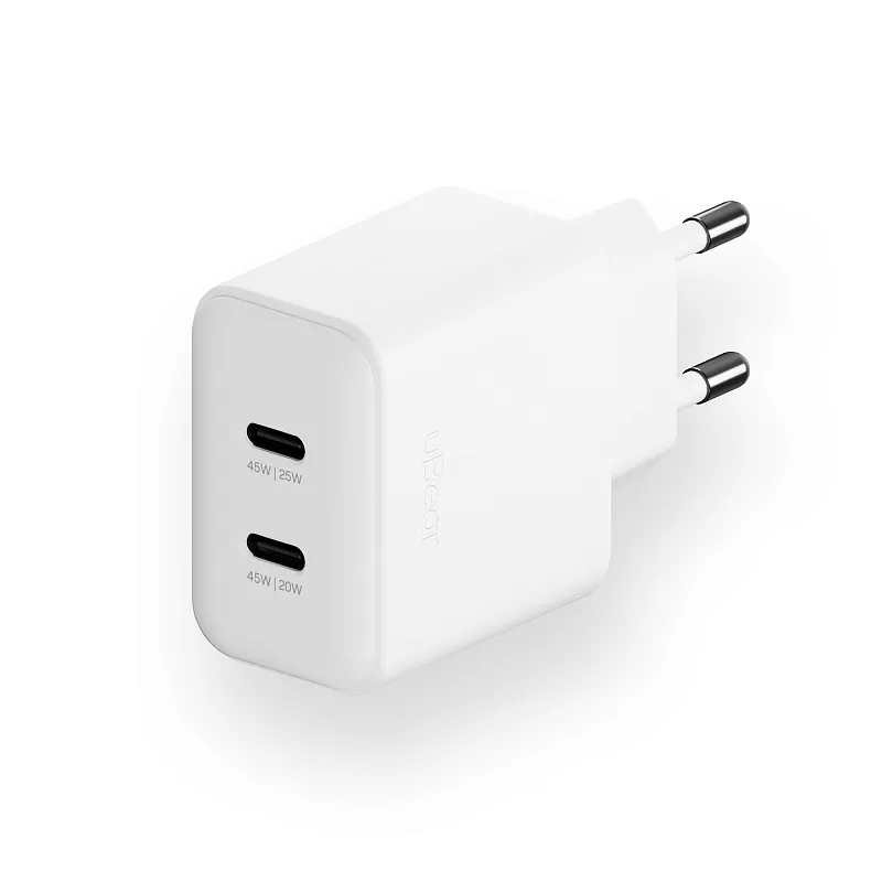 Сетевое зарядное устройство uBear Motion, GaN, 45 Вт