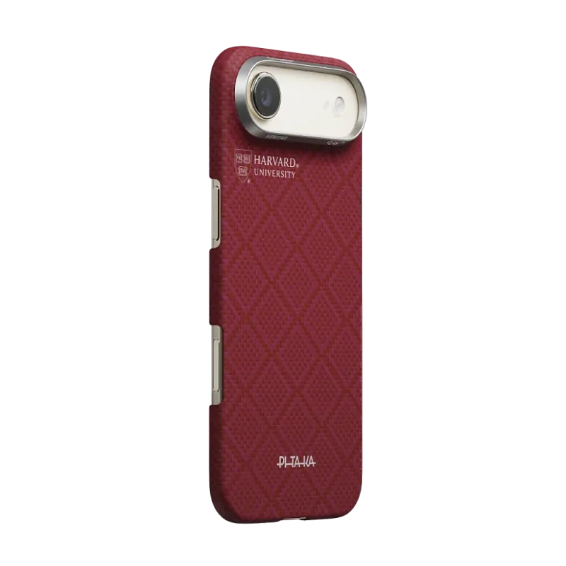 Чехол PITAKA Ultra-Slim Case для iPhone Air, Чехол PITAKA Ultra-Slim Case для iPhone 17 Pro Max, «гарвардский малиновый» (Harvard Crimson)