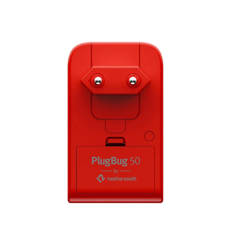 Сетевое зарядное устройство Twelve South PlugBug 50W с поддержкой FindMy, красный