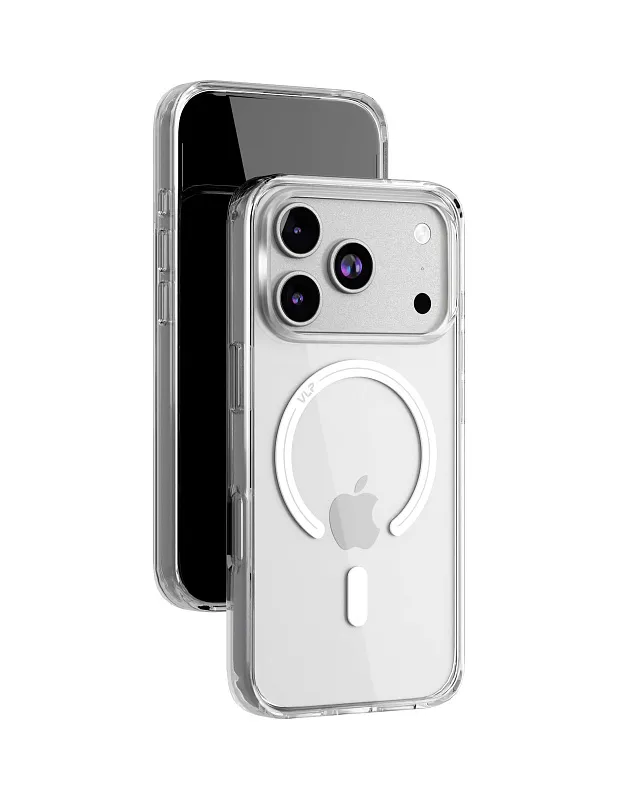 Чехол защитный VLP Diamond Case с MagSafe для iPhone 17 Pro Max, прозрачный