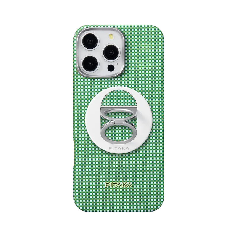 Магнитная подставка с NFC PITAKA MagEZ Grip 3, «зелёный лес» (Forest Green)