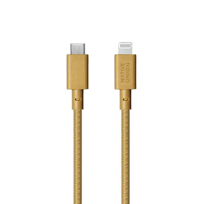 Кабель зарядный Native Union USB-C/LIGHTNING, 3м, крафт
