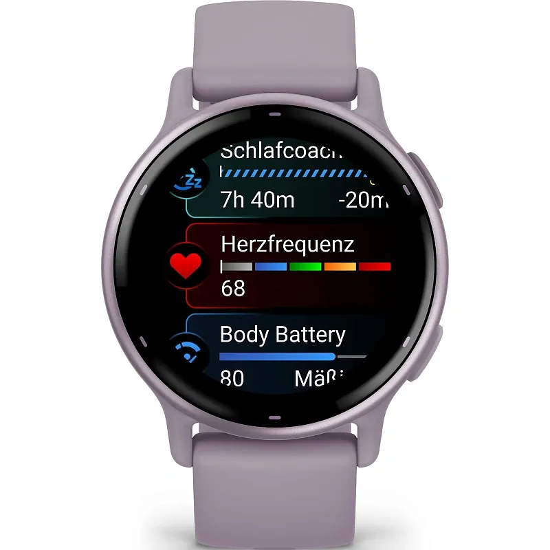 Смарт-часы Garmin Vivoactive 5, цвет орхидеи, с металлическим безелем и силиконовым ремешком, 42 мм