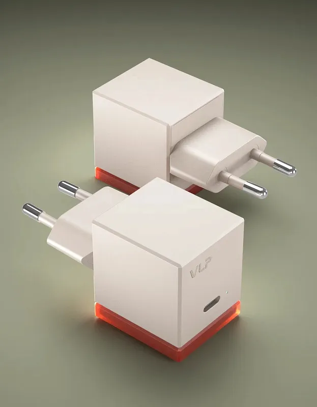 Сетевое зарядное устройство VLP NEO 45Вт USB-С, PD 3.2 AVS, QC, янтарно-серый