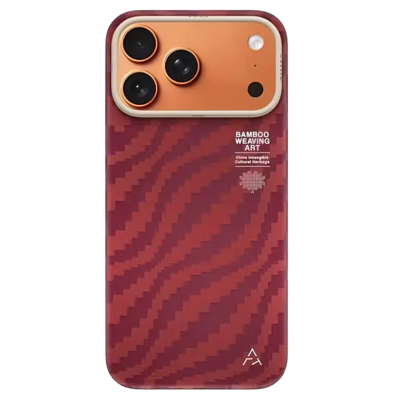 Чехол Airity Bamboo Shadow Orient для iPhone 17 Pro / 18 Pro, красный