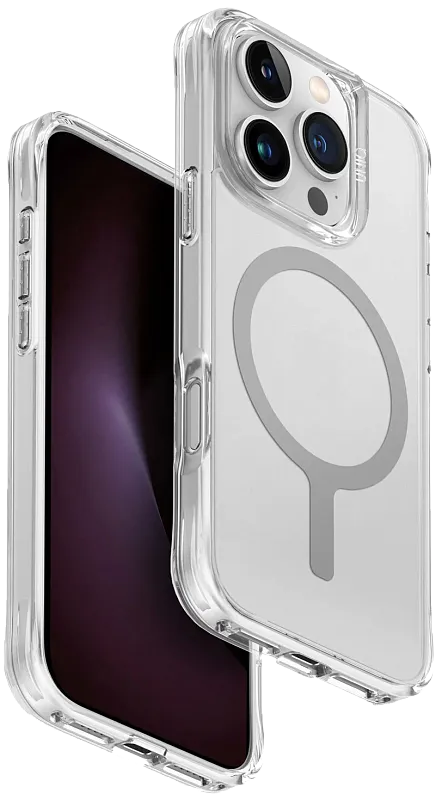 Чехол UNIQ HYBRID IPHONE 16 PRO (2024) 6.3 MAGCLICK CHARGING LIFEPRO XTREME (AF) - DOVE (FROST CLEAR)