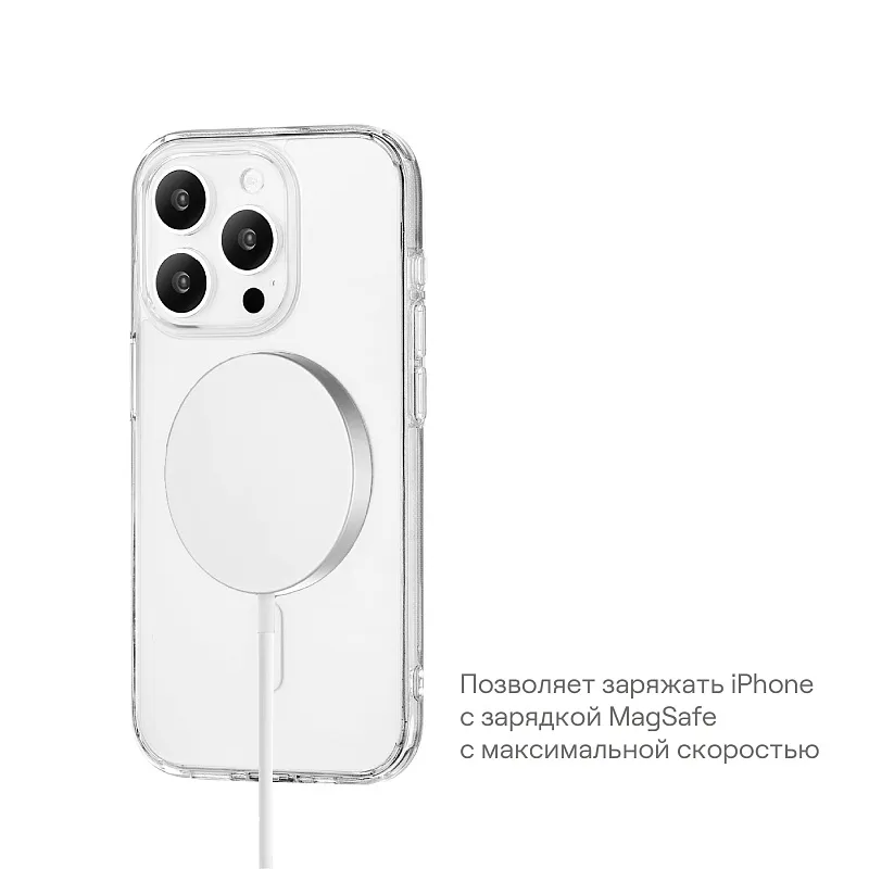 Чехол защитный uBear Real Mag Case  для  iPhone 15 , MagSafe совместимый, усиленный