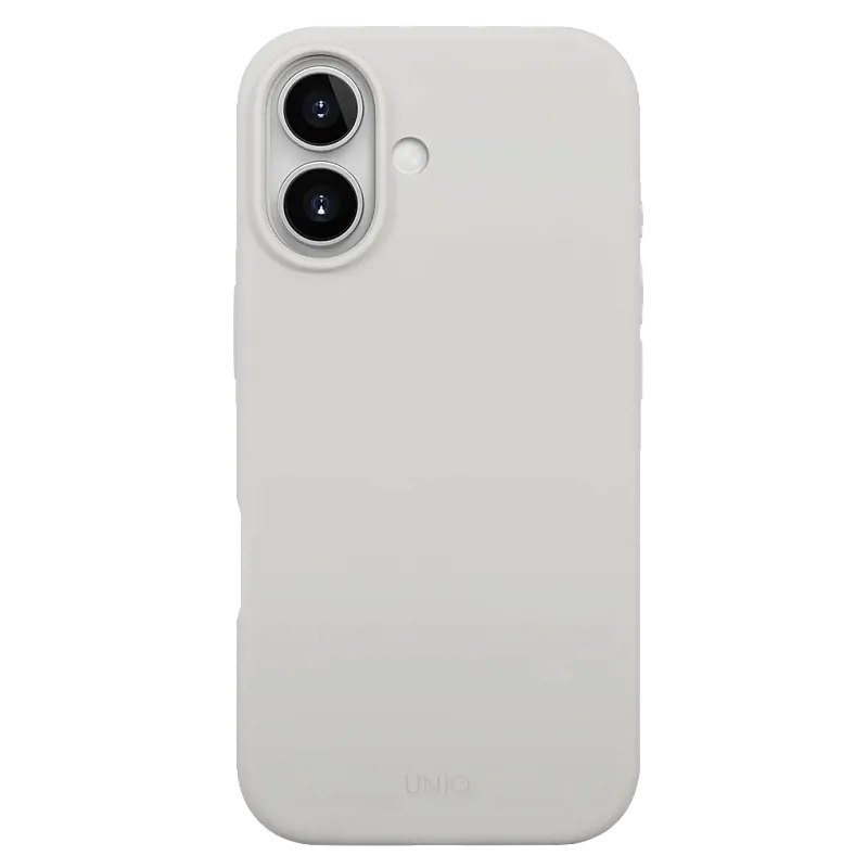 Чехол Uniq для iPhone 17 LINO Mist Grey (MagSafe), «туманный серый»