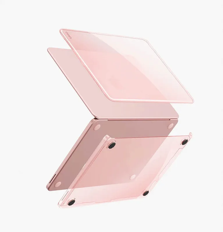 Накладка Uniq для Macbook Neo 13 (2026) VERO Tinted Blush, "пастельно-розовый"