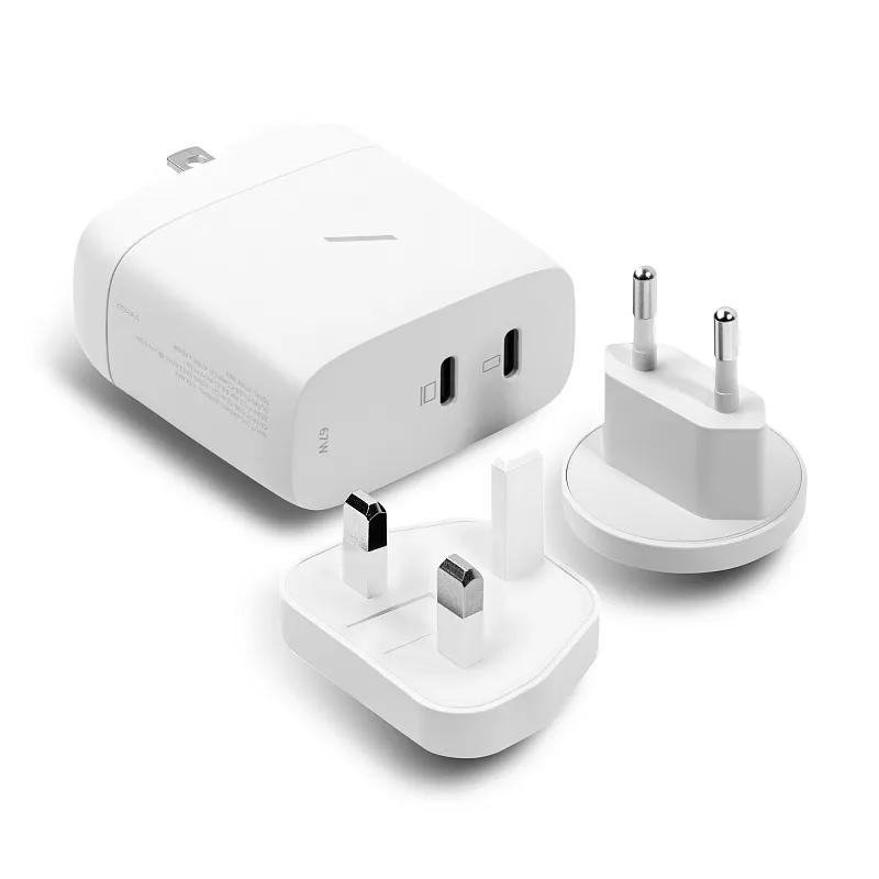 Сетевое зарядное устройство Native Union Fast GaN Charger 2 USB-C, PD, 67 Вт, белый