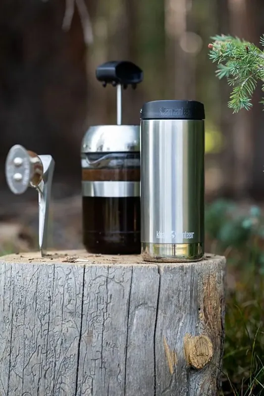 Термокружка Klean Kanteen TKWide Cafe Cap 12oz (355 мл) Brushed Stainless
