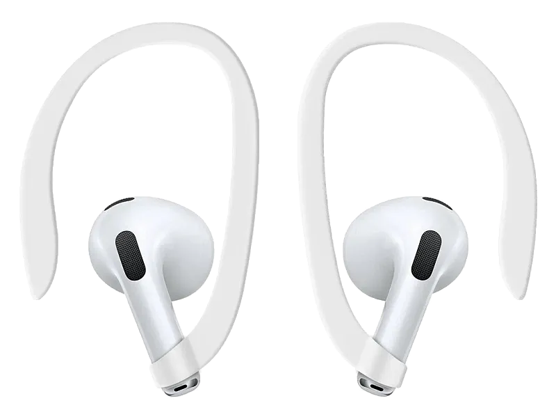 Чехол Uniq для Airpods 4 NEXO Liquid silicone +carabin +Sports ear hooks Pacific Blue