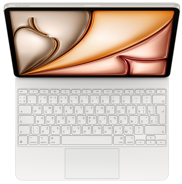 Чехол-клавиатура Magic Keyboard iPad Air 13" (M2, M3, 4-е поколение, 5-е поколение), Белая