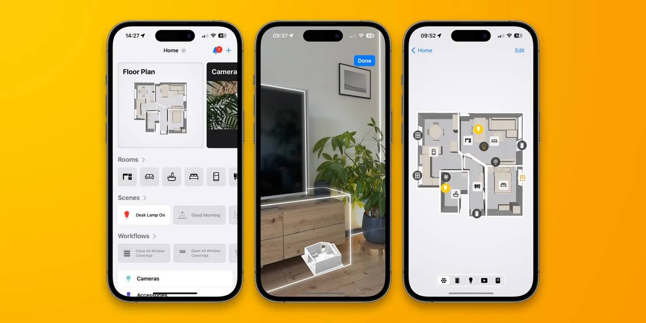 Функция 3D «План этажа» была добавлена в приложение «Controller for HomeKit» в версии 7.0. 