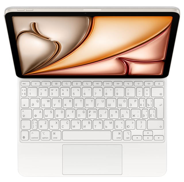 Чехол-клавиатура Magic Keyboard iPad Air 11" (M2, M3, 4-е поколение, 5-е поколение), Белая