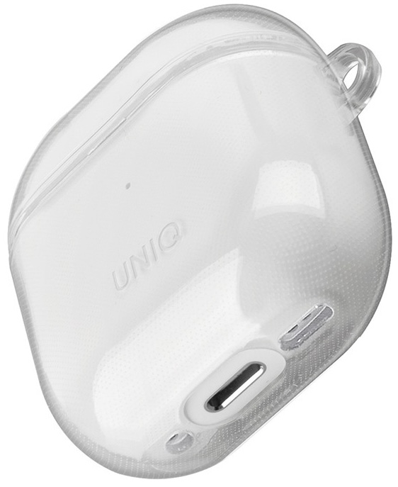 Чехол Uniq для AirPods 4 Glase TPU Case with Carabin, прозрачный