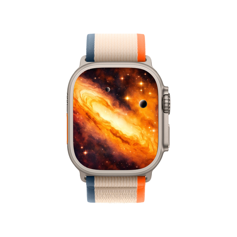 Apple Watch Ultra 2 GPS + Cellular, 49 мм, корпус из титана, ремешок Trail оранжевого/бежевого цвета