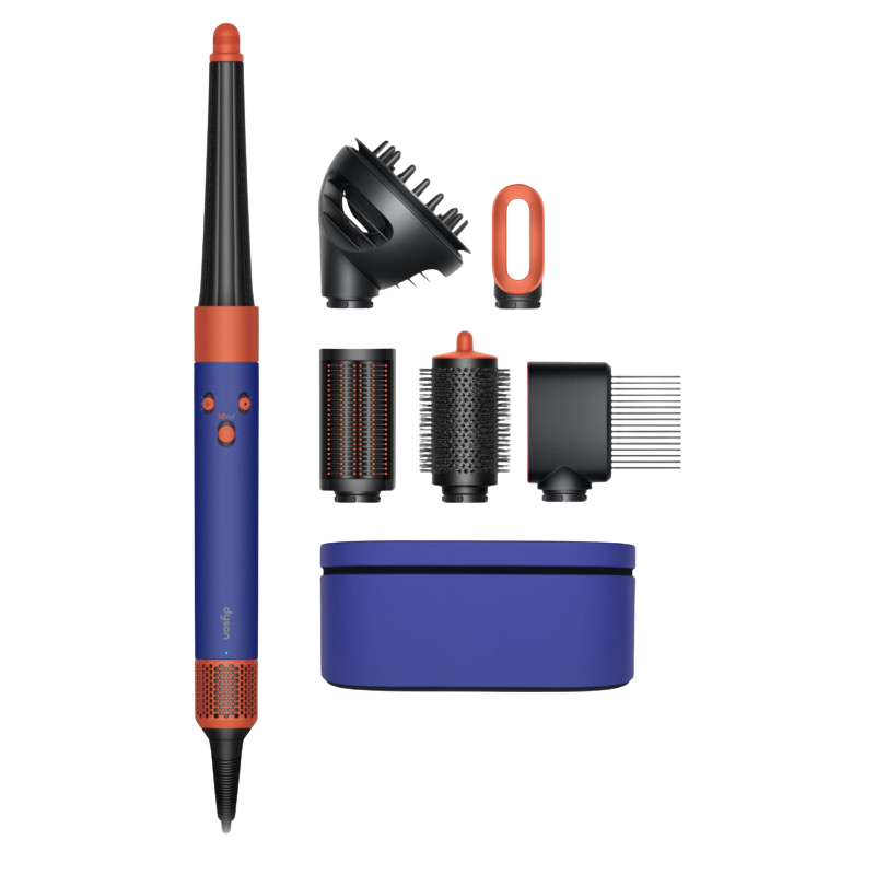 Мультистайлер Dyson Airwrap i.d. HS08 Curly+Coily для кудрявых волос (Vinca blue/Topaz) (Синий/топаз)