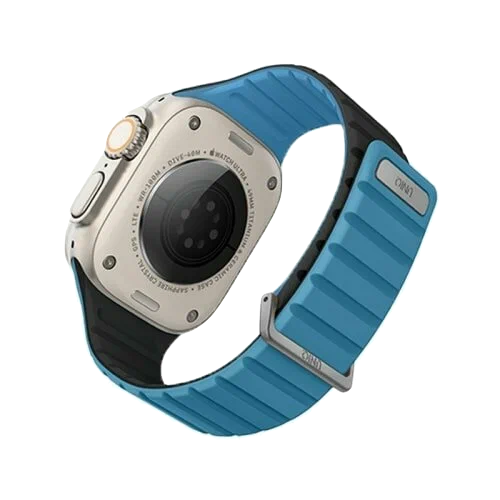 Ремешок Uniq для Apple Watch 49/45/44/42 mm Revix EVO reversible Magnetic Pacific Blue/Black