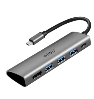 Переходник WIWU ALPHA 5 in 1 USB-C Hub A531H