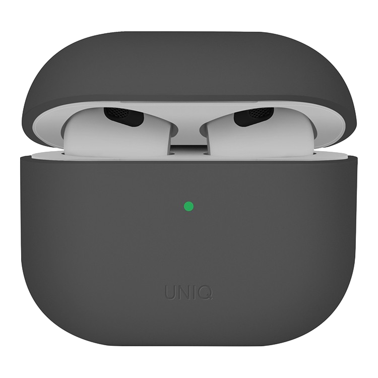 Чехол Uniq для Airpods 4 LINO Liquid silicone Grey
