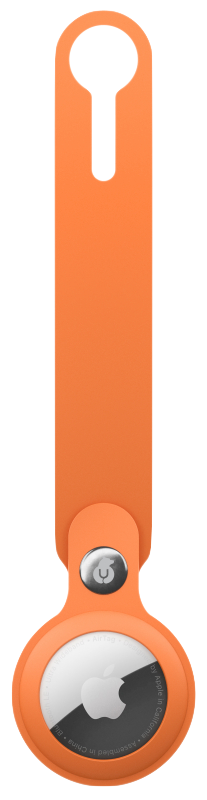 Чехол защитный uBear Touch Case для AirTag силиконовый, оранжевый