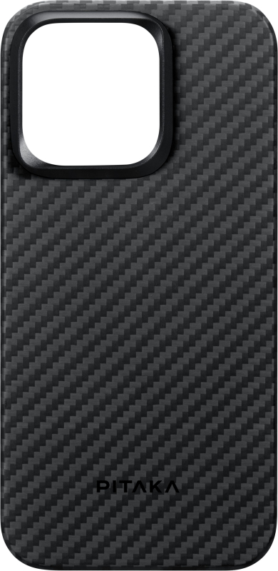 Чехол Pitaka MagEZ 4 для iPhone 15 Pro, кевлар, черно-серый