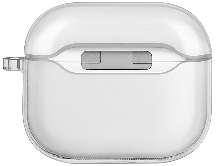 Чехол Uniq для AirPods 4 Glase TPU Case with Carabin, прозрачный