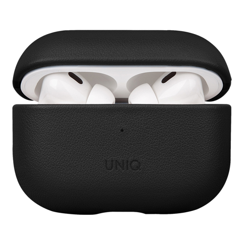 Чехол Uniq для Airpods Pro 2 Terra Genuine Leather with handstrap Black