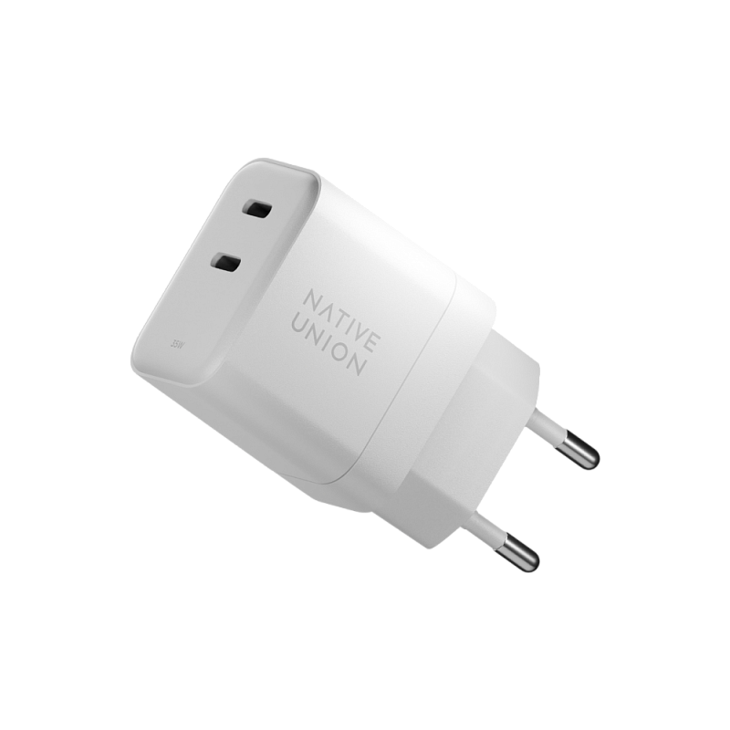 Сетевое зарядное устройство Native Union Fast GaN Charger USB-C, PD, 35Вт, белый