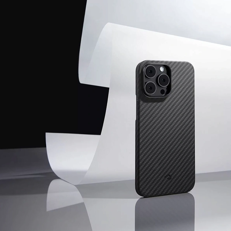 Чехол Pitaka MagEZ 3 для iPhone 14 Pro, кевлар, черно-серый